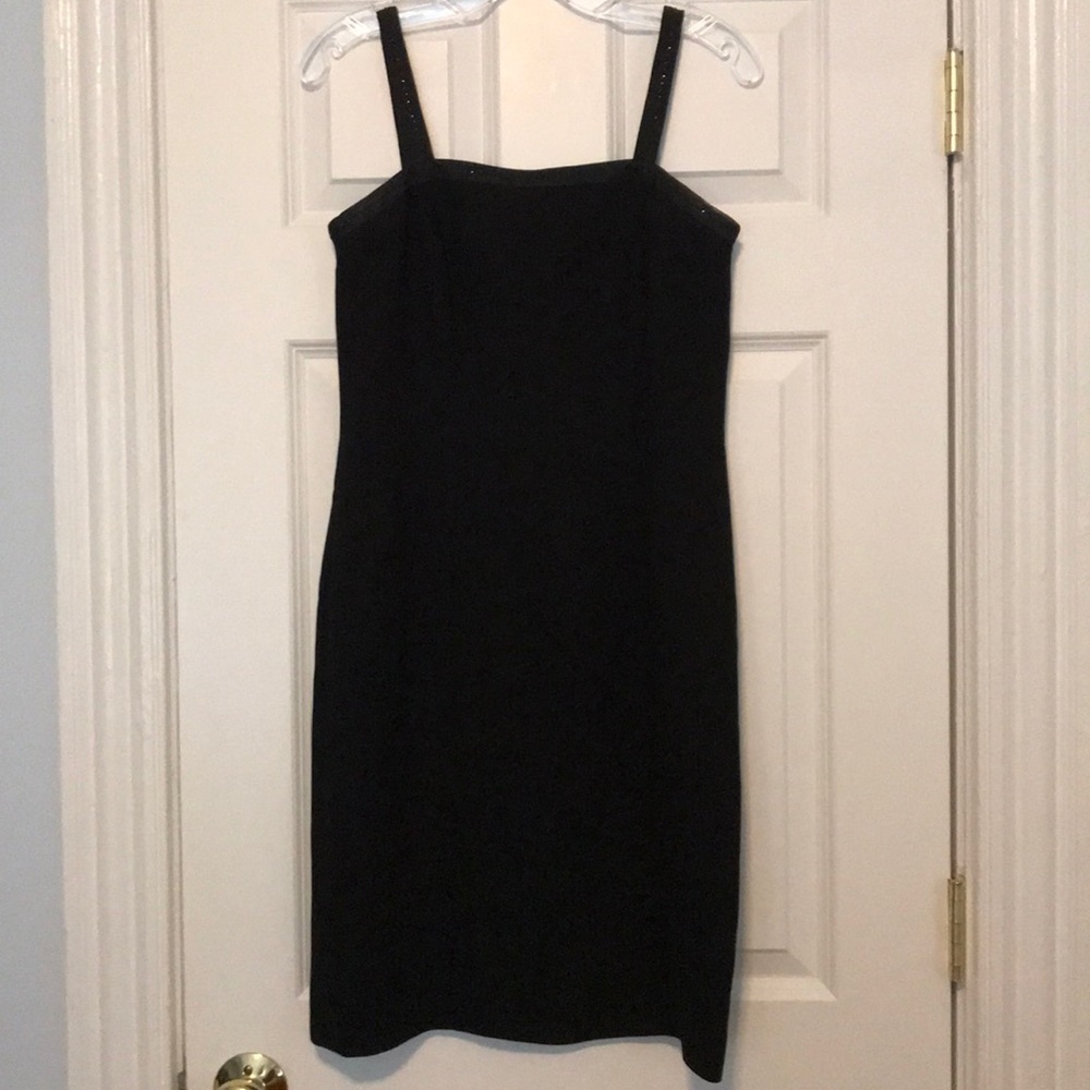 Size 4 Black cocktail dress - beaded neckline